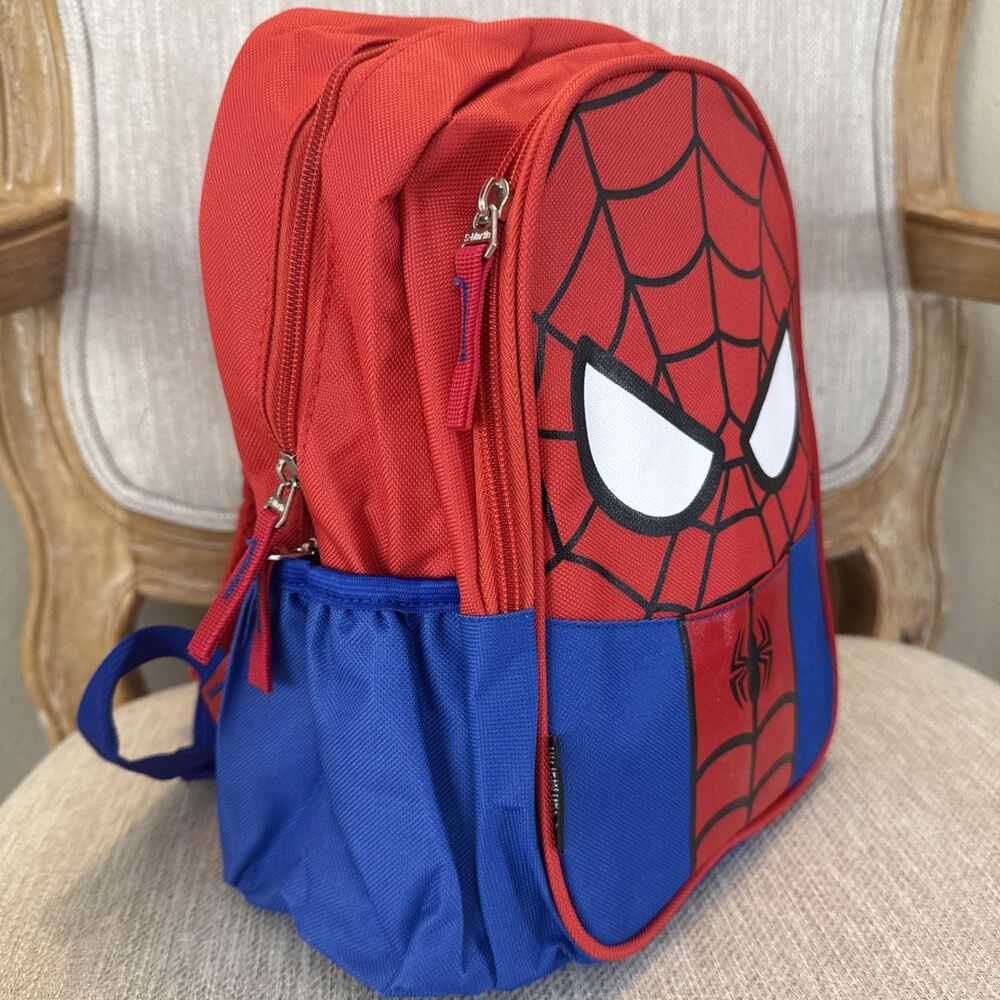 Spiderman Backpack Size S Youth Toddler front pocket Pre K Kindergarten novelty - Picture 2 of 13